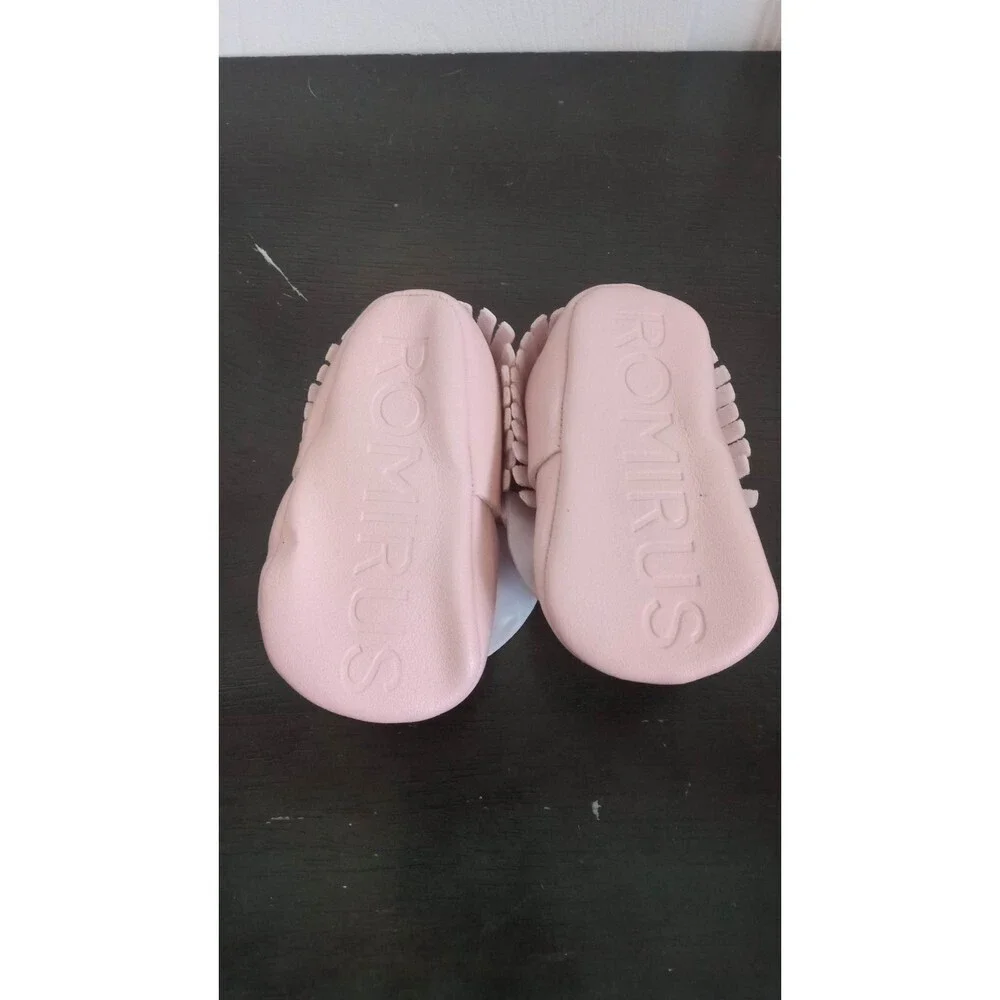 Romirus Baby‎ girl pink moccasins shoes